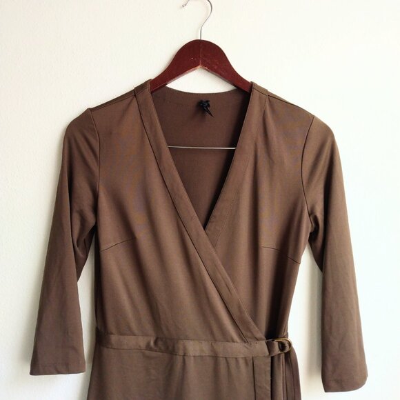 Lapis small brown wrap dress - Picture 2 of 11